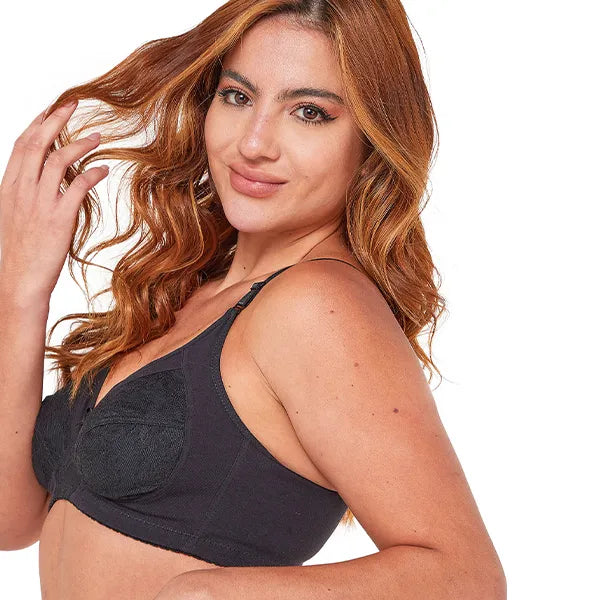 Brasier Mujer algodón con blonda