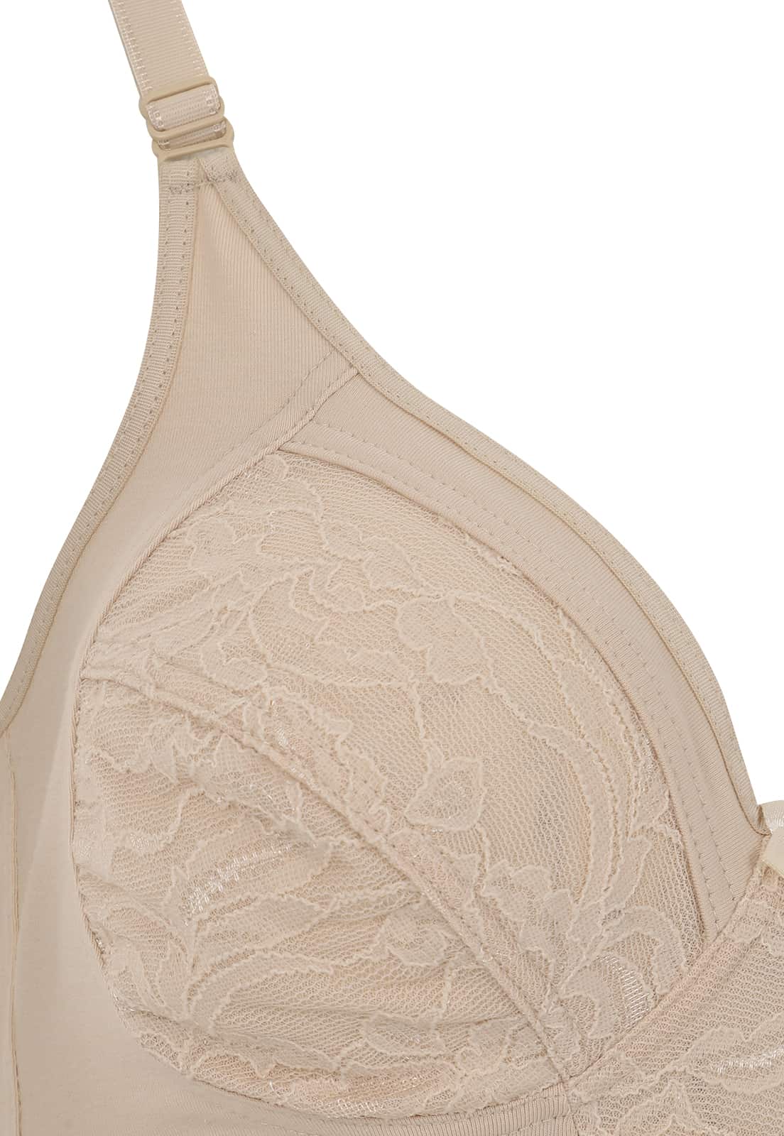Brasier Mujer algodón con blonda