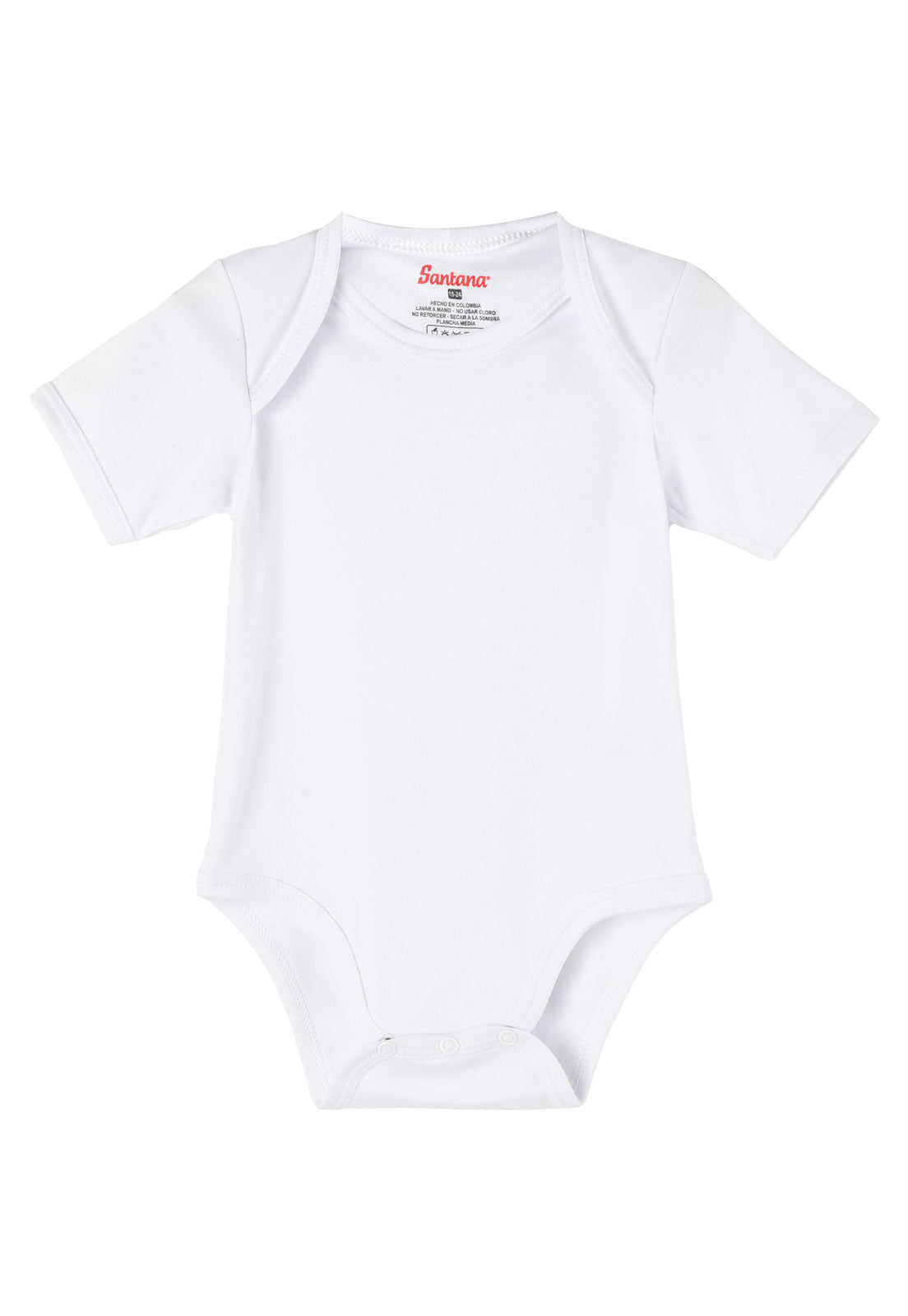 body blanco manga corta algodon