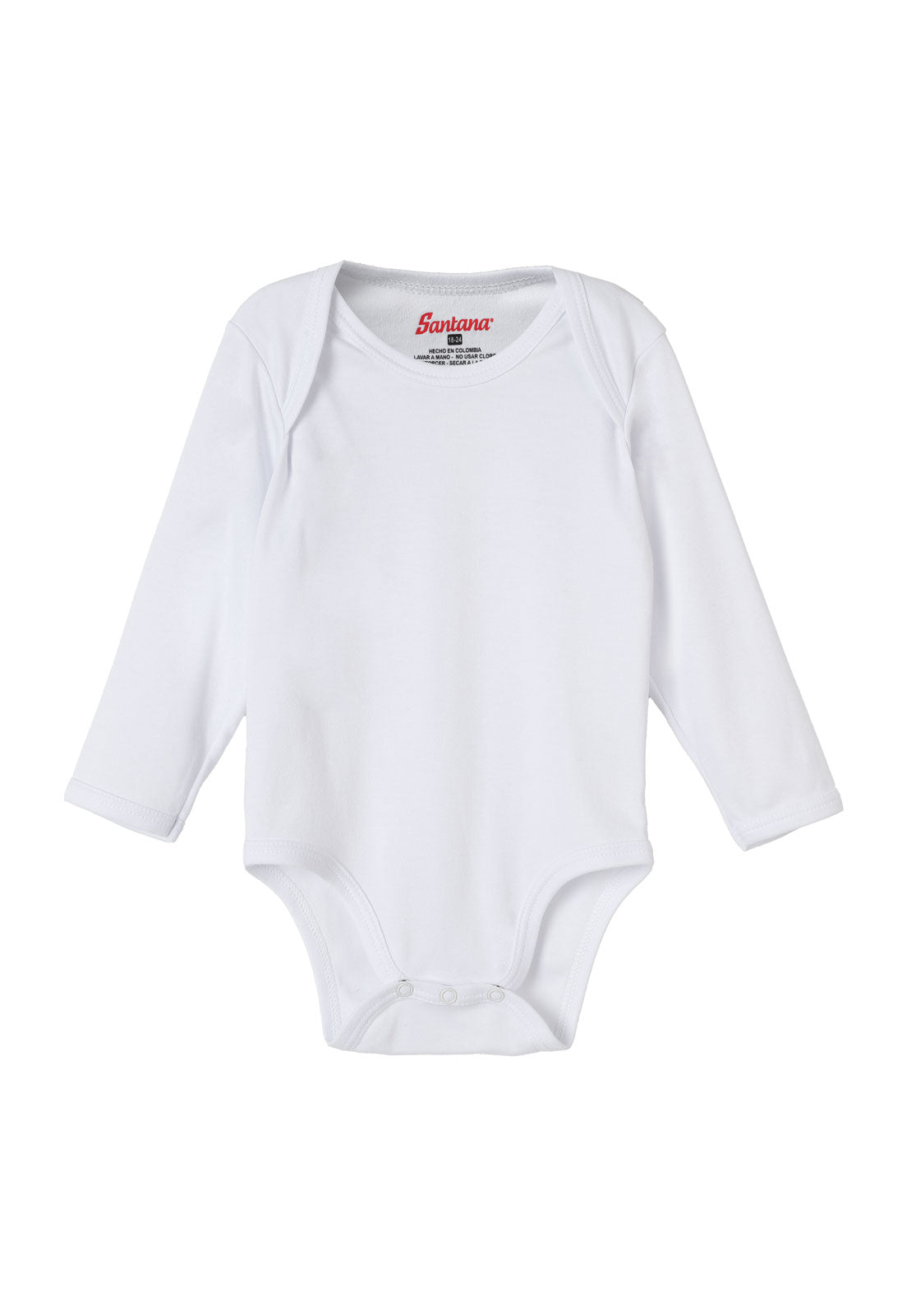 Body blanco manga larga algodon