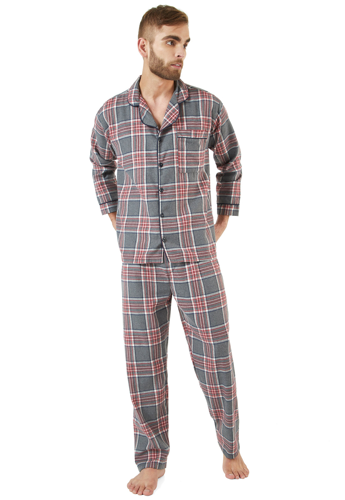 Pijama hombre cuadros térmica