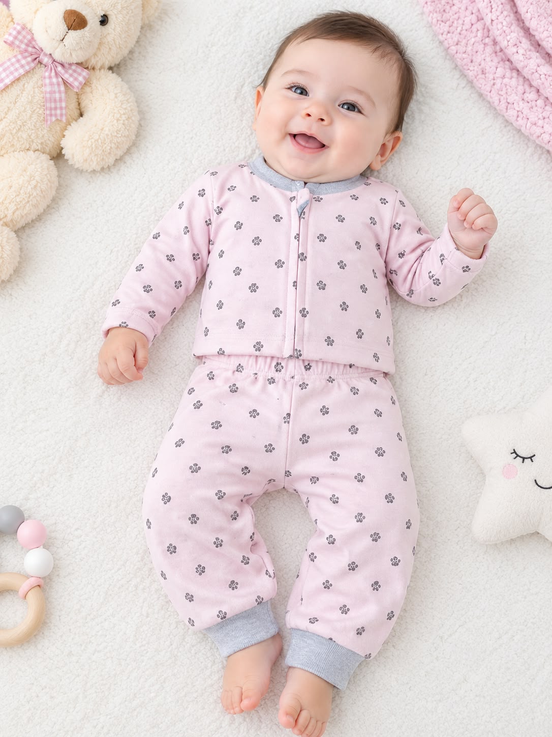 Pijama estampada 2 piezas para bebé