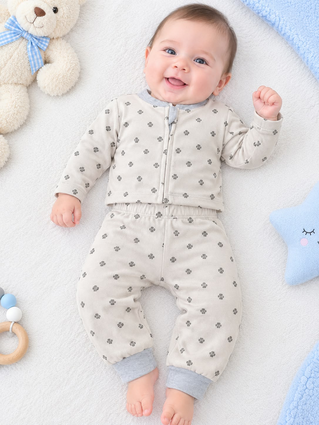 Pijama estampada 2 piezas para bebé