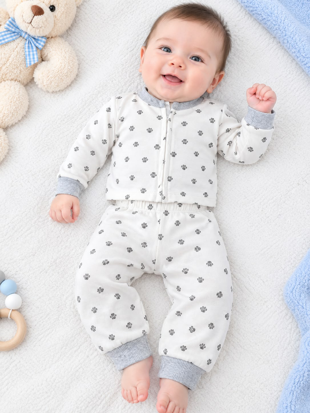 Pijama estampada 2 piezas para bebé