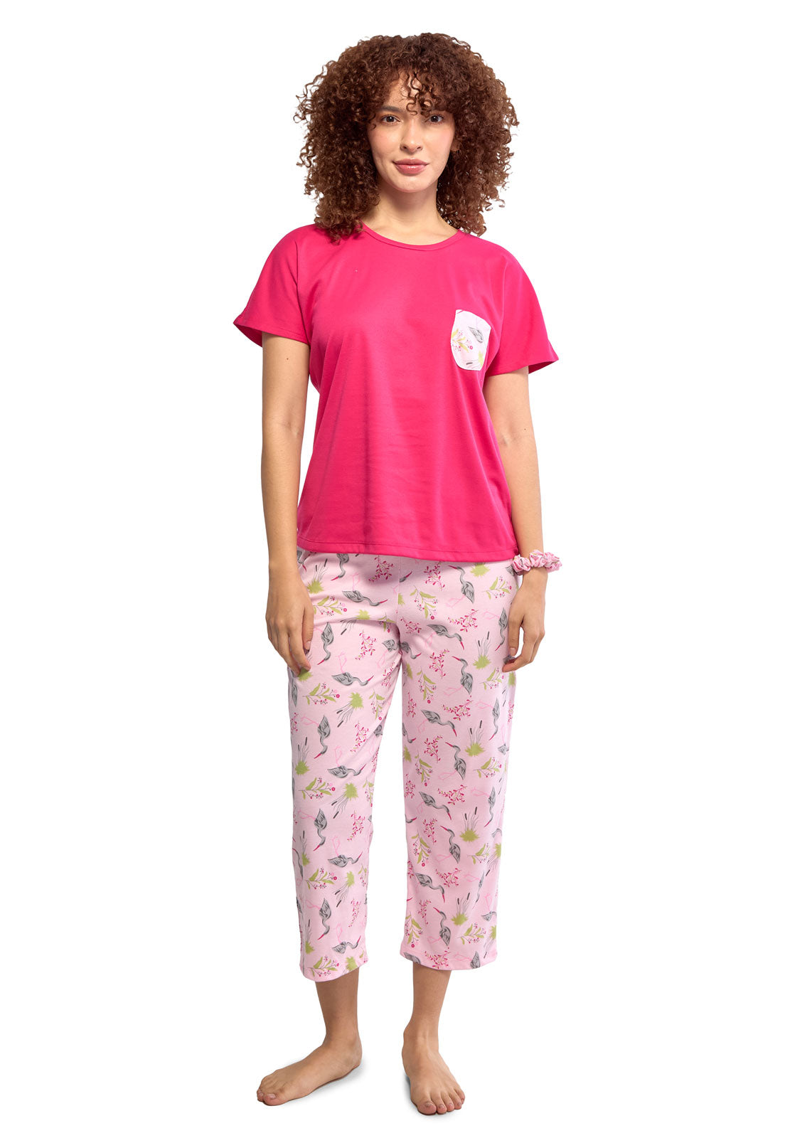 Pijama capri fresca mujer
