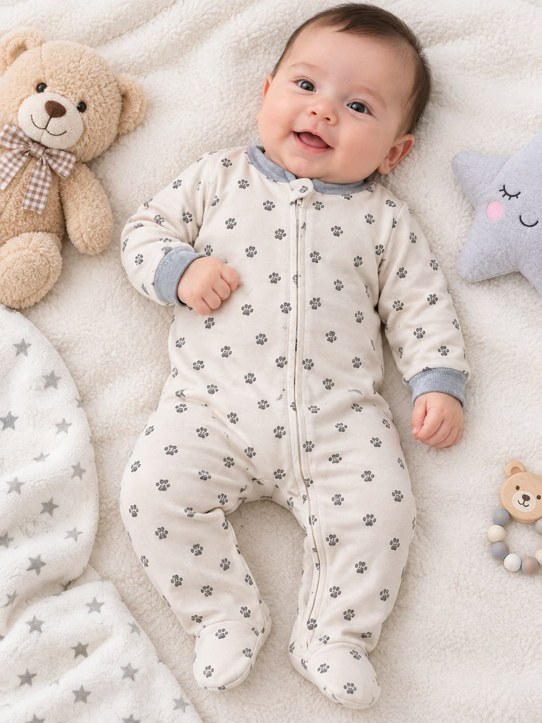 Pijama bebé térmica Poli-Algodón niño