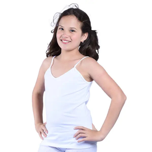 Esqueleto de tiras niña algodón