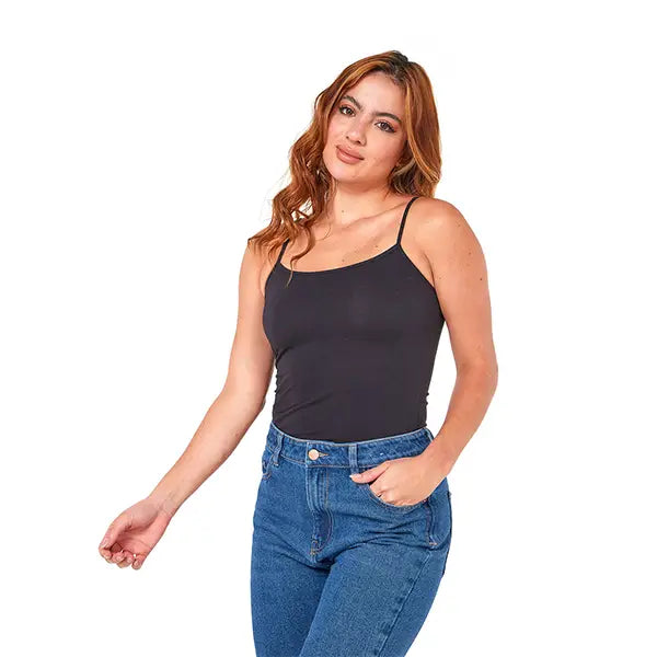 Esqueleto de tiras mujer algodón