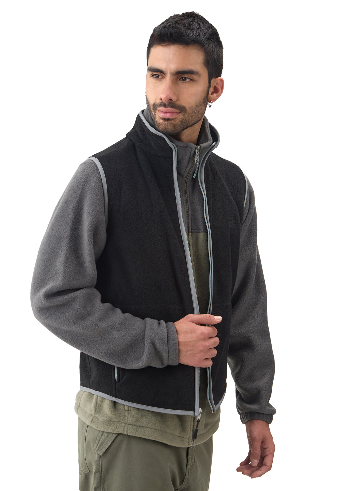 chaleco termico hombre fleece