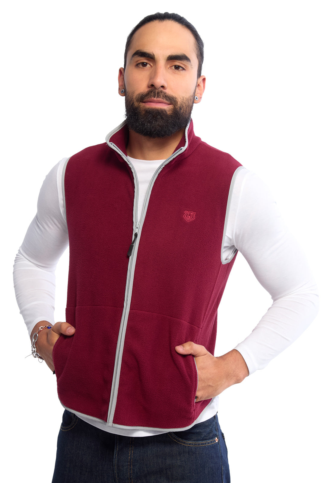 chaleco termico hombre fleece