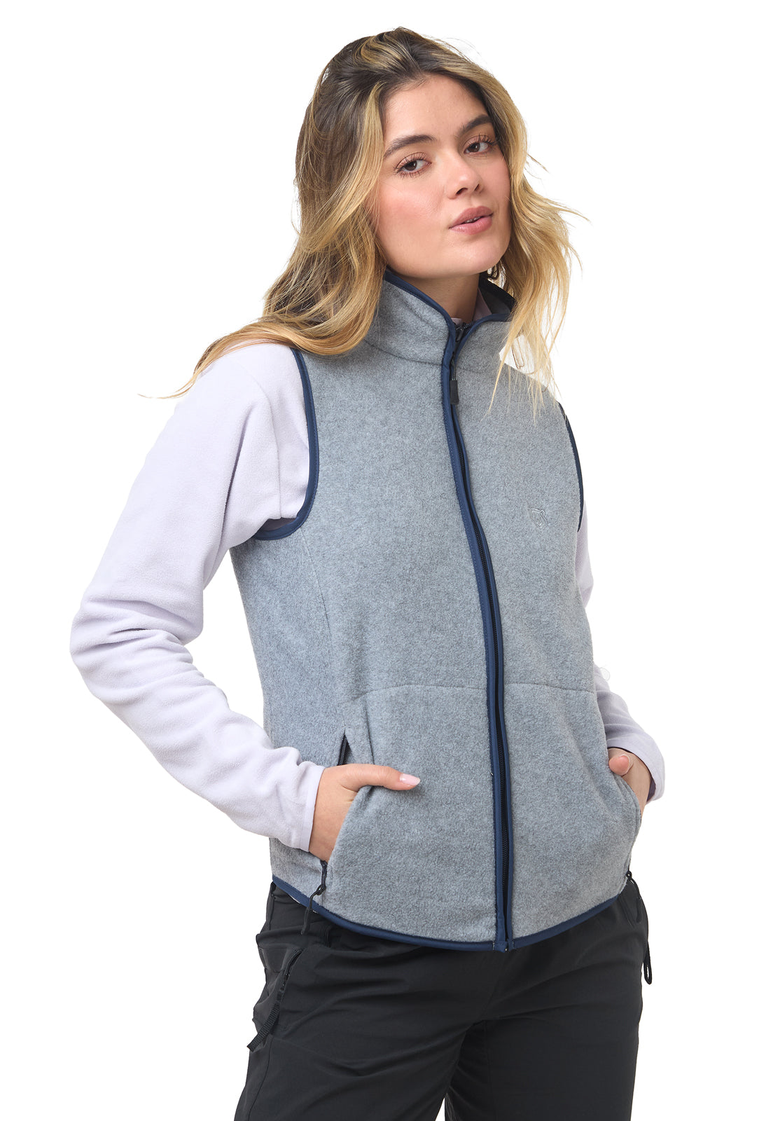 chaleco termico mujer fleece