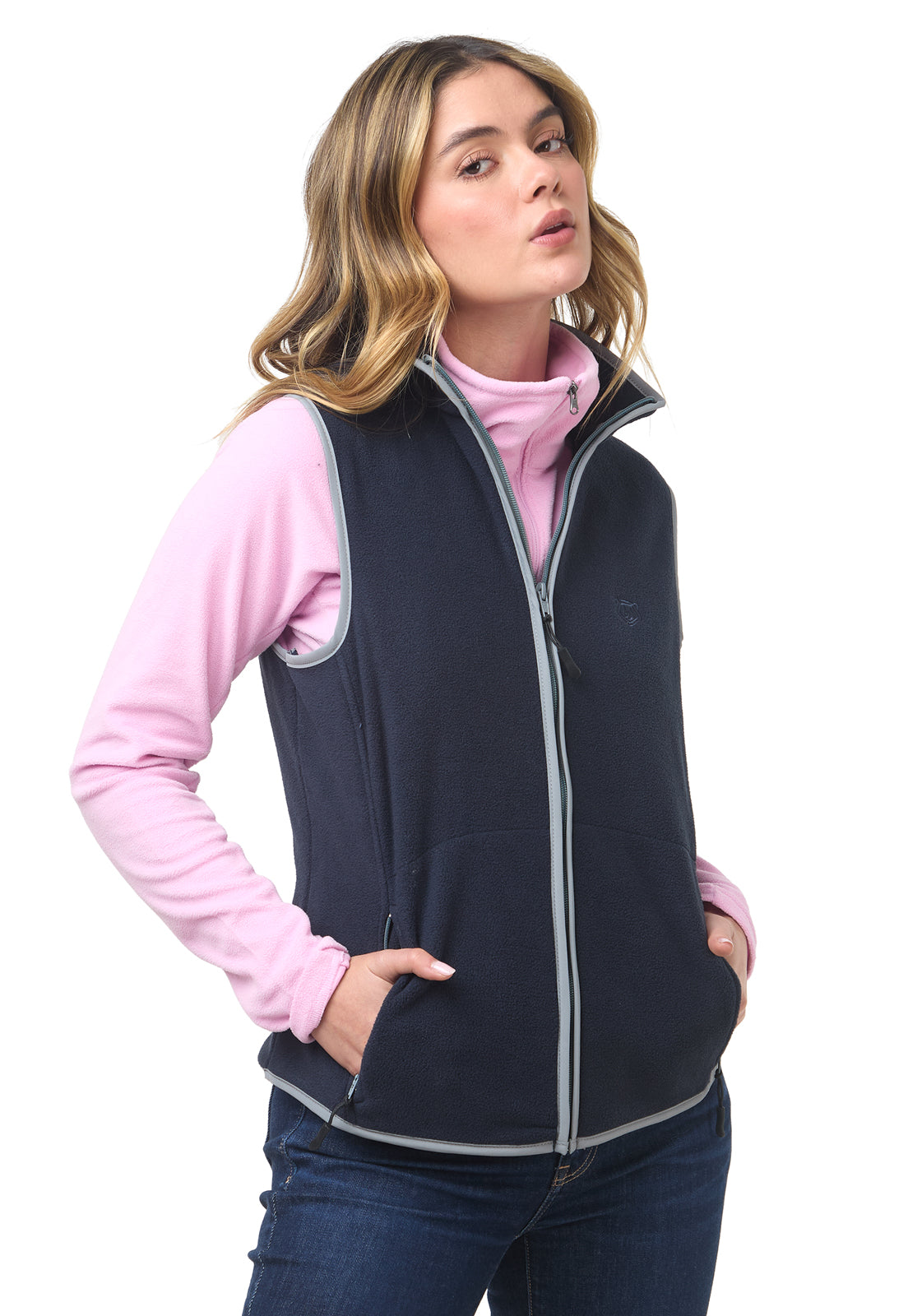 chaleco termico mujer fleece