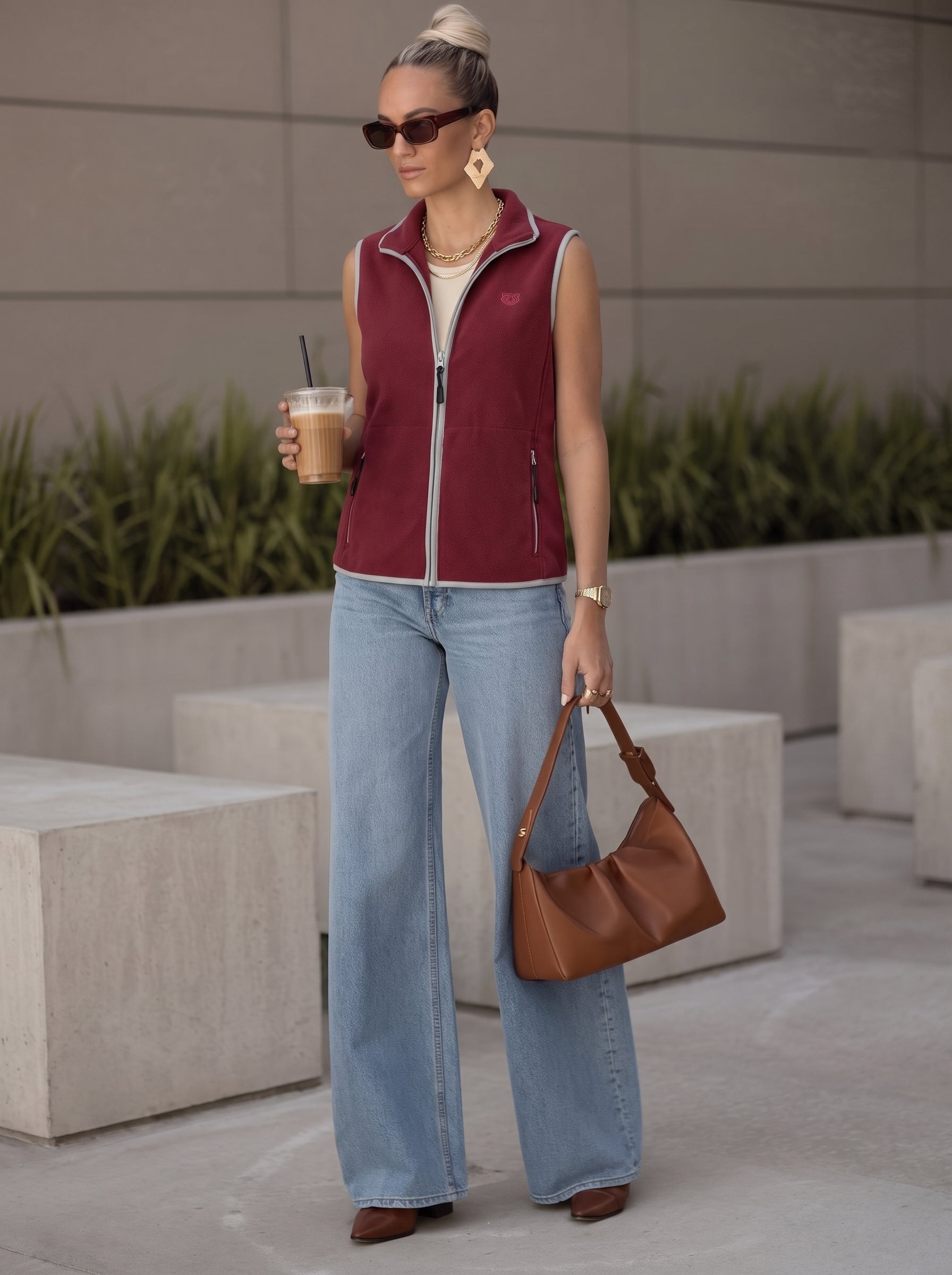 chaleco termico mujer fleece
