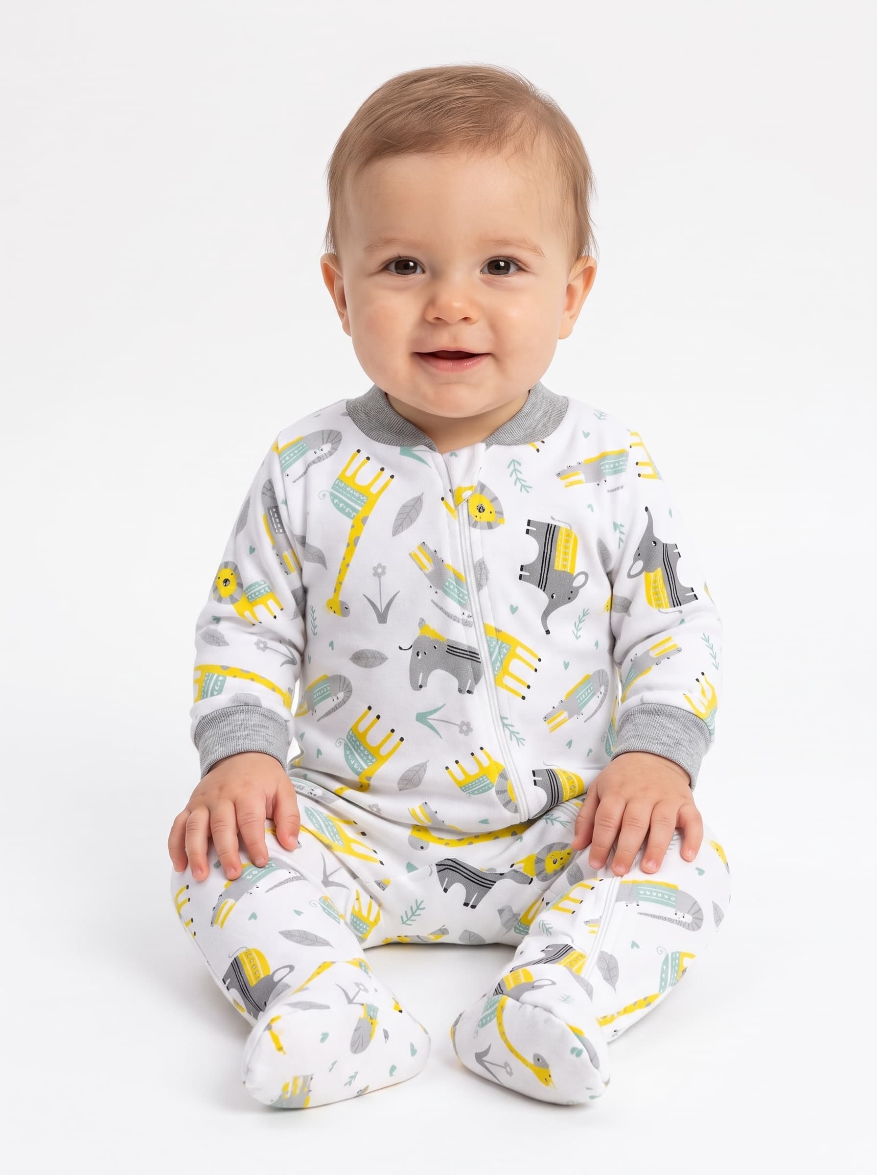Pijama bebé térmica algodón niño