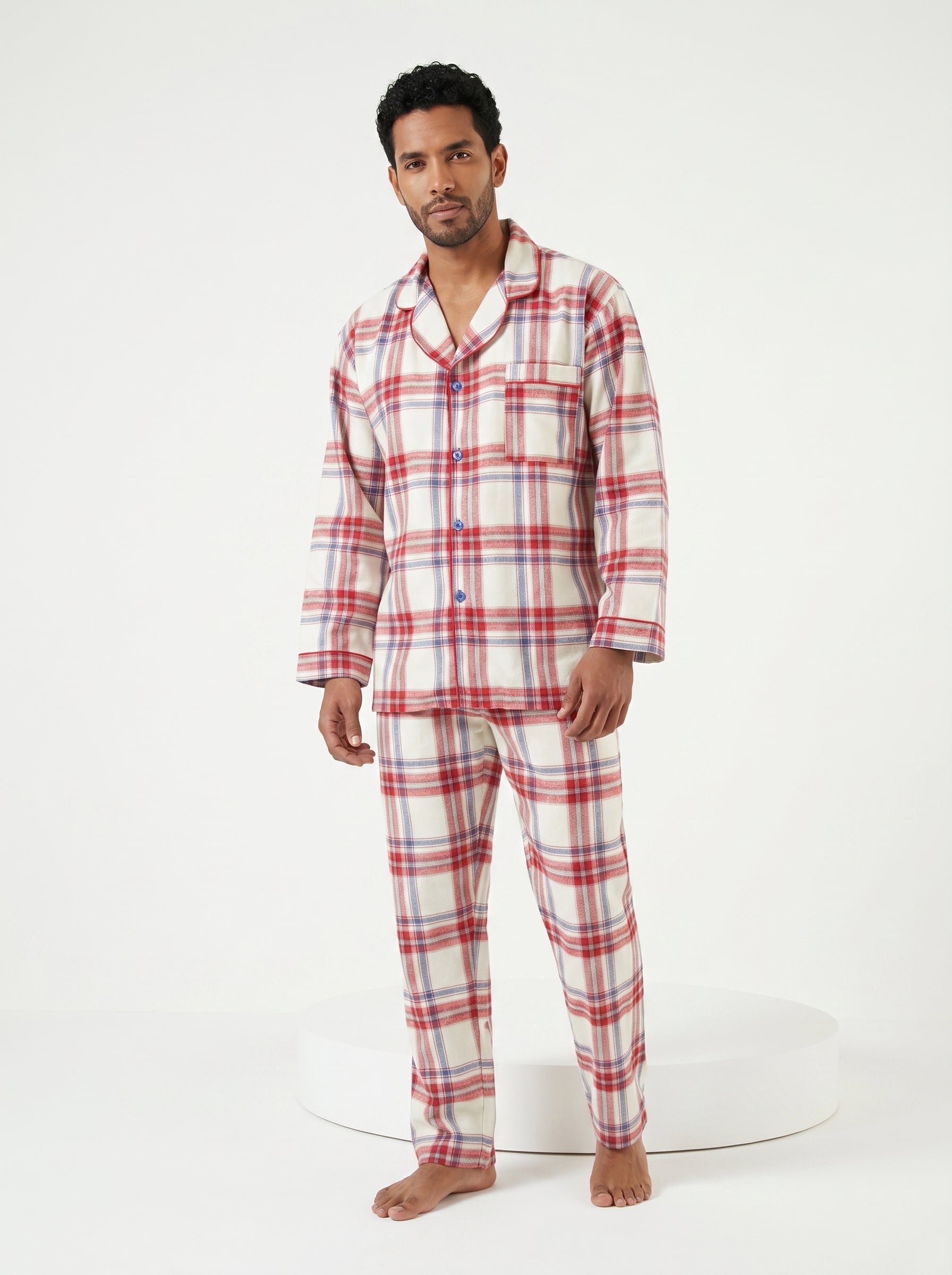 Pijama hombre cuadros térmica