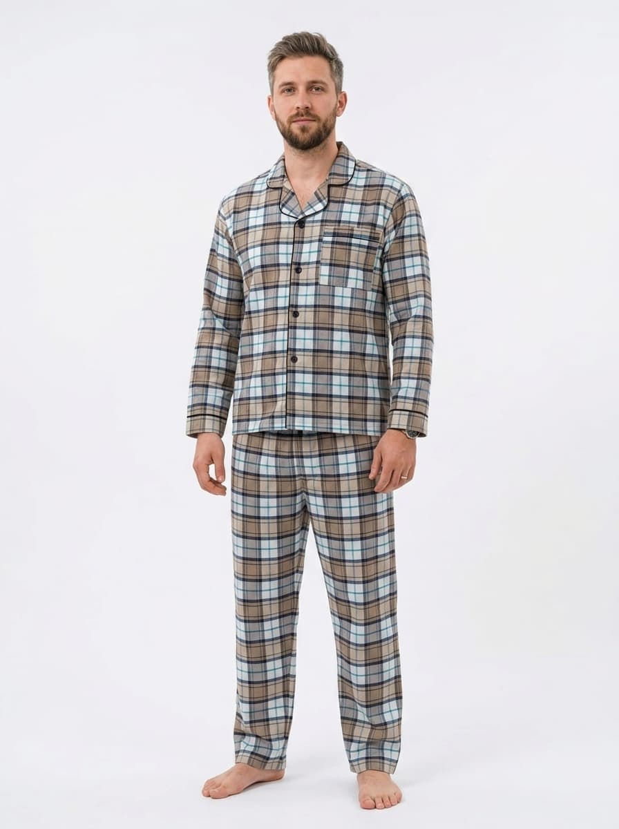 Pijama hombre cuadros térmica