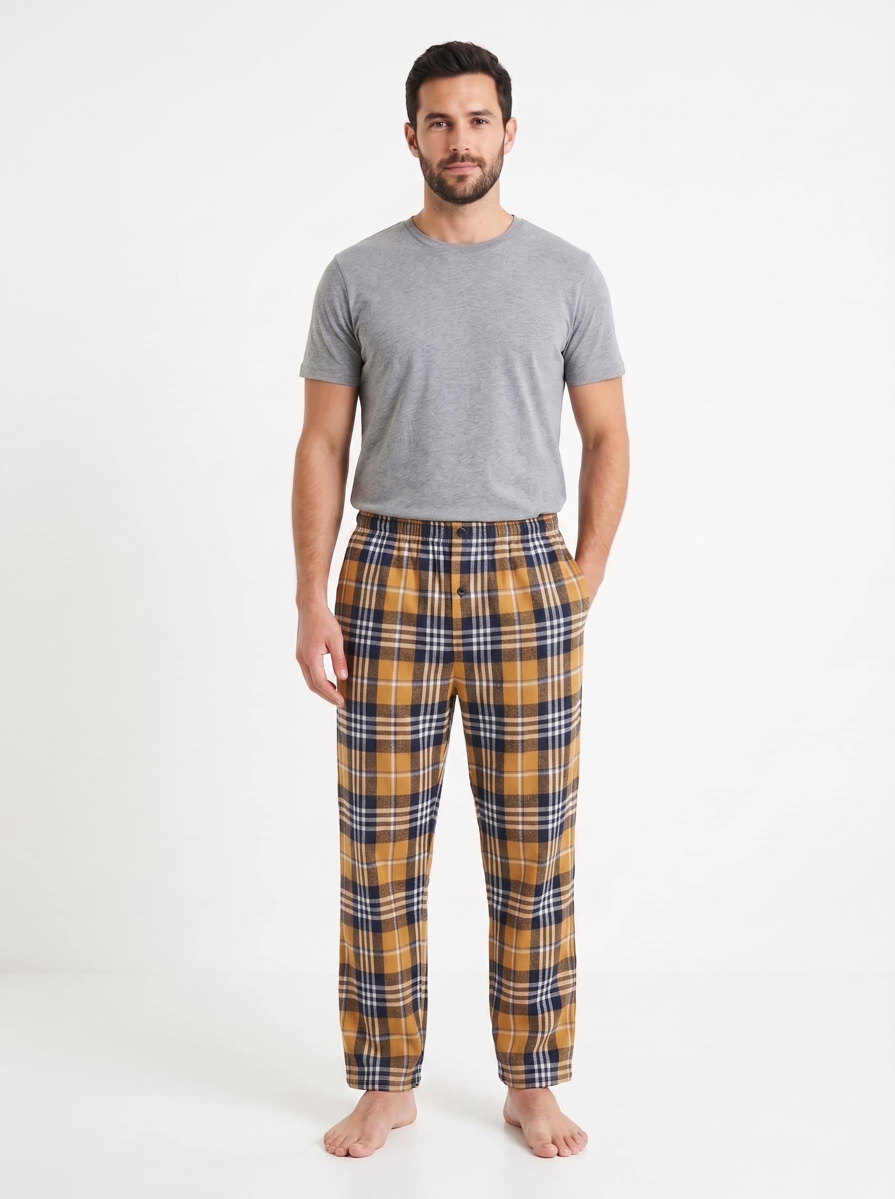 pantalon hombre cuadros dulce abrigo