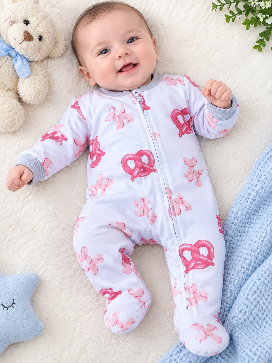 Pijama bebé térmica Poli-Algodón niño