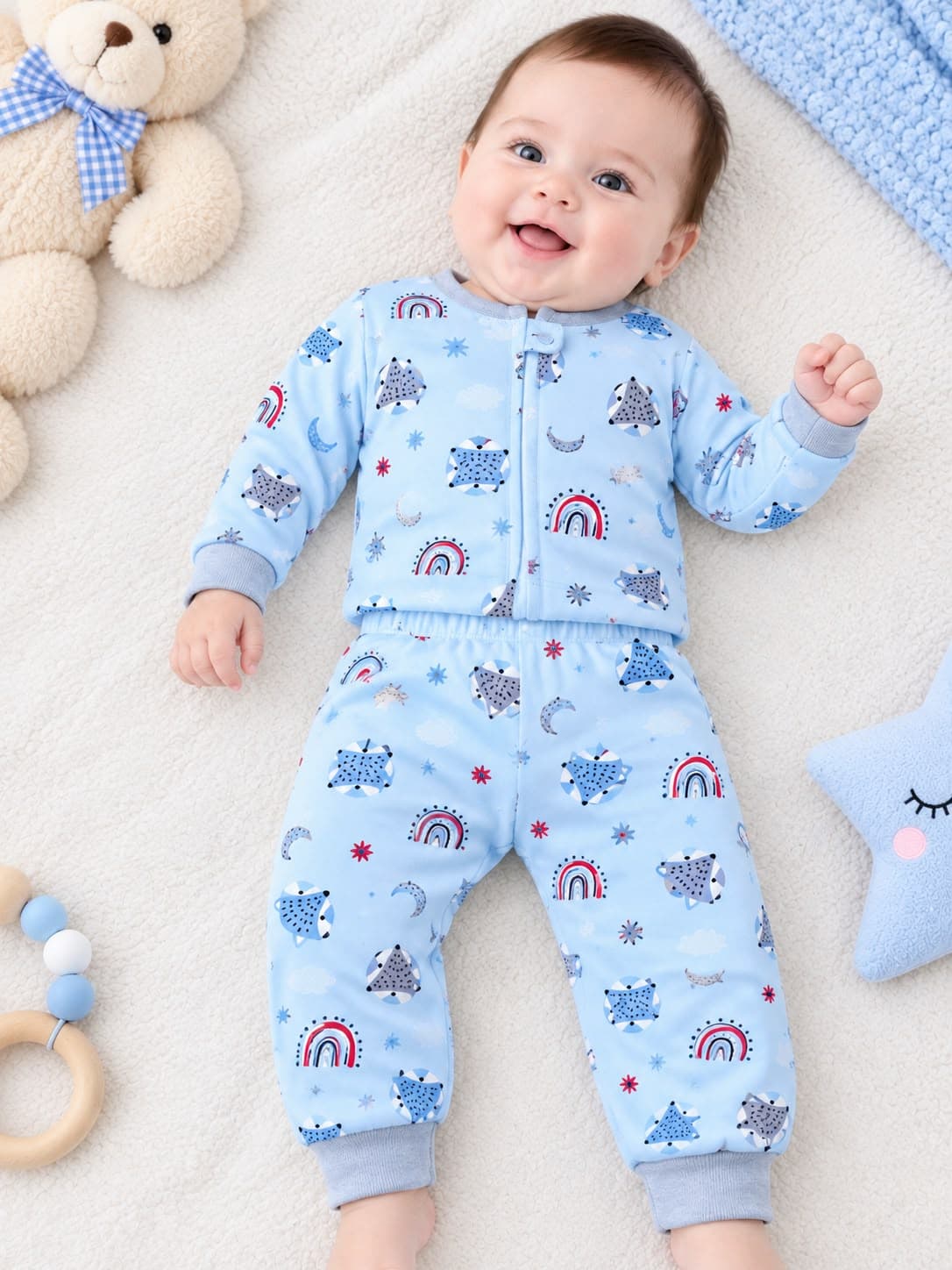 Pijama estampada 2 piezas para bebé