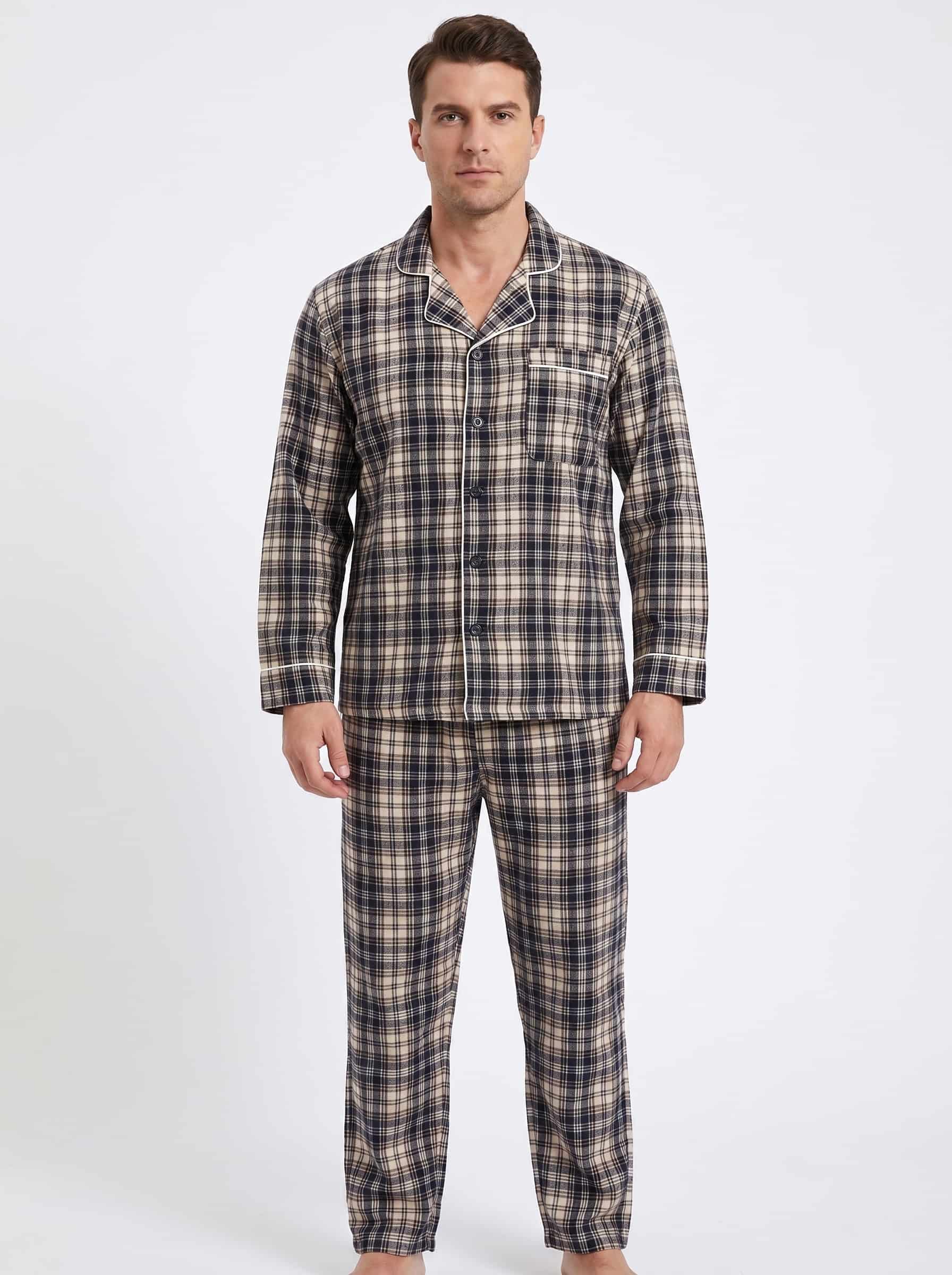 Pijama hombre cuadros térmica