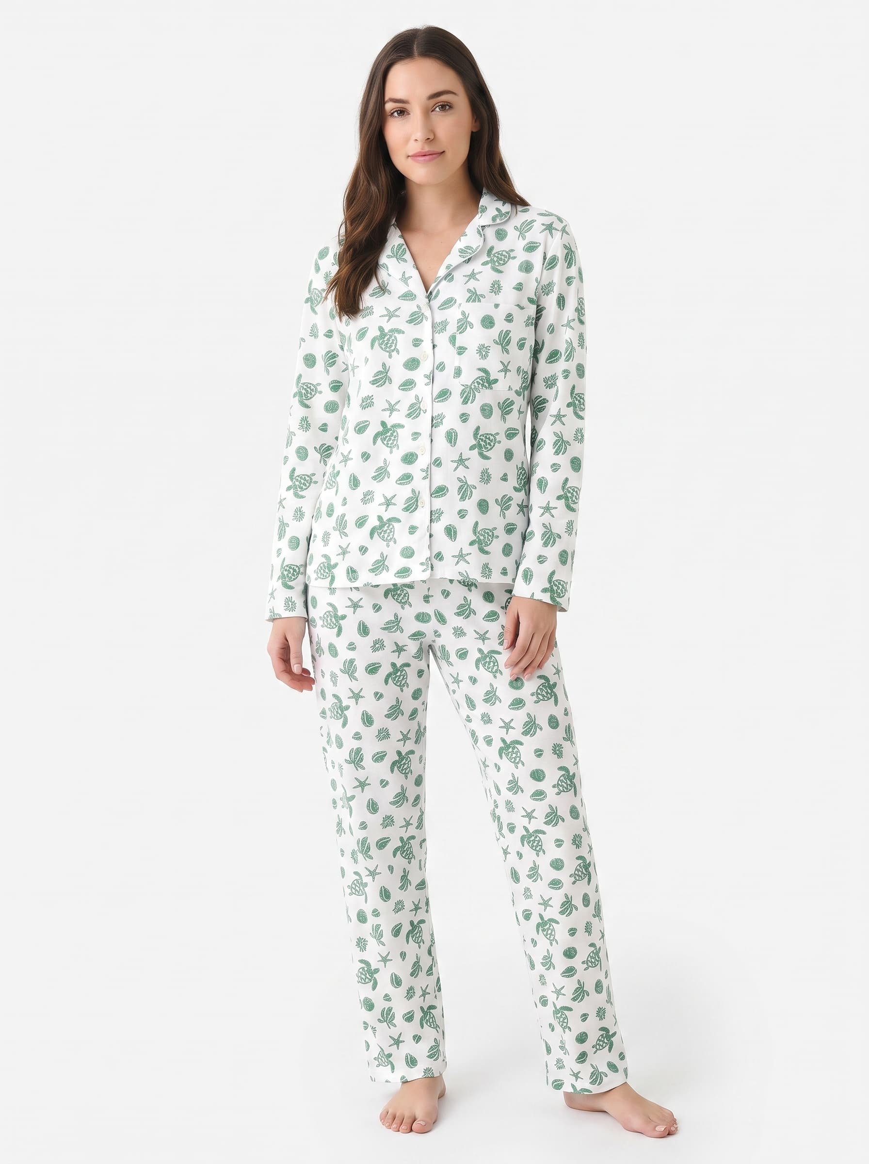 Pijama mujer clásica algodón