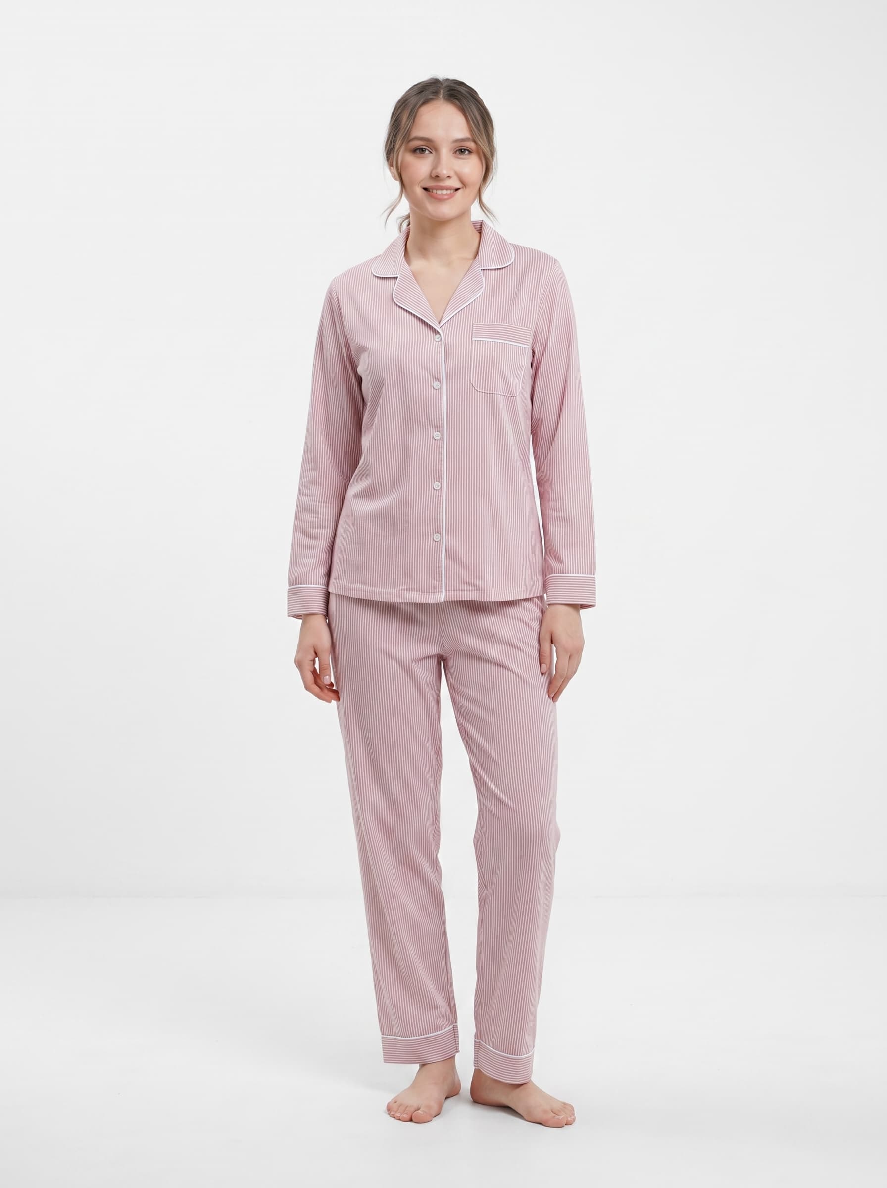 Pijama mujer fresca clásica