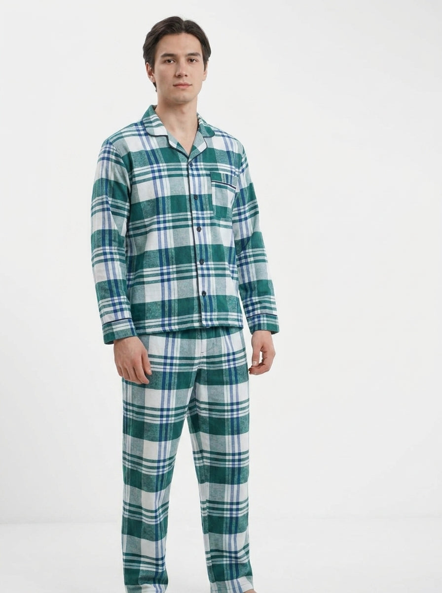Pijama hombre cuadros térmica