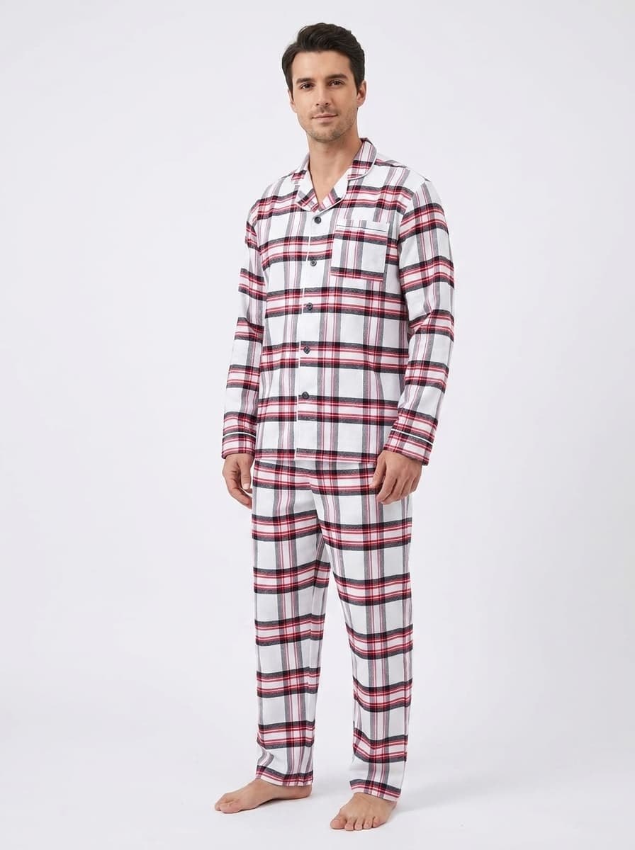 Pijama hombre cuadros térmica
