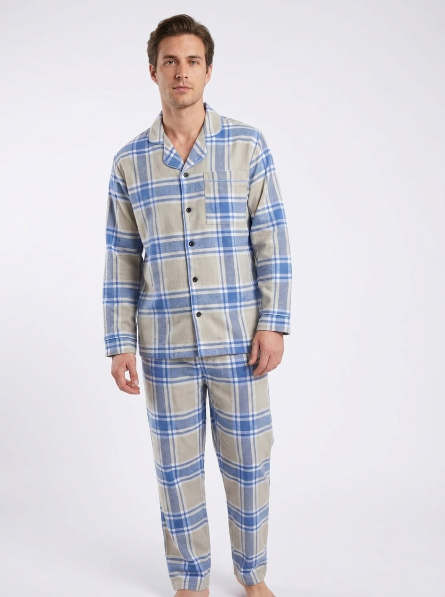Pijama hombre cuadros térmica