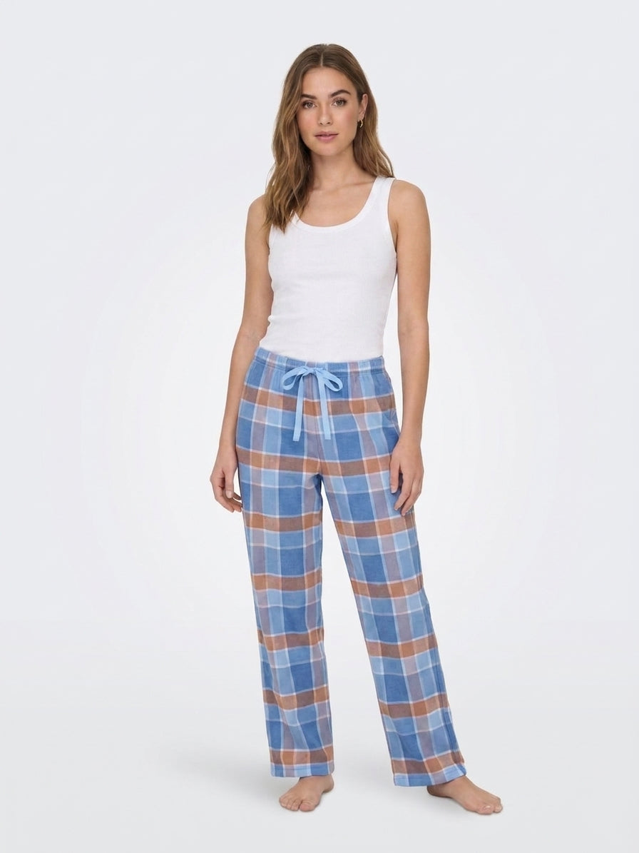 pantalón mujer cuadros dulce abrigo