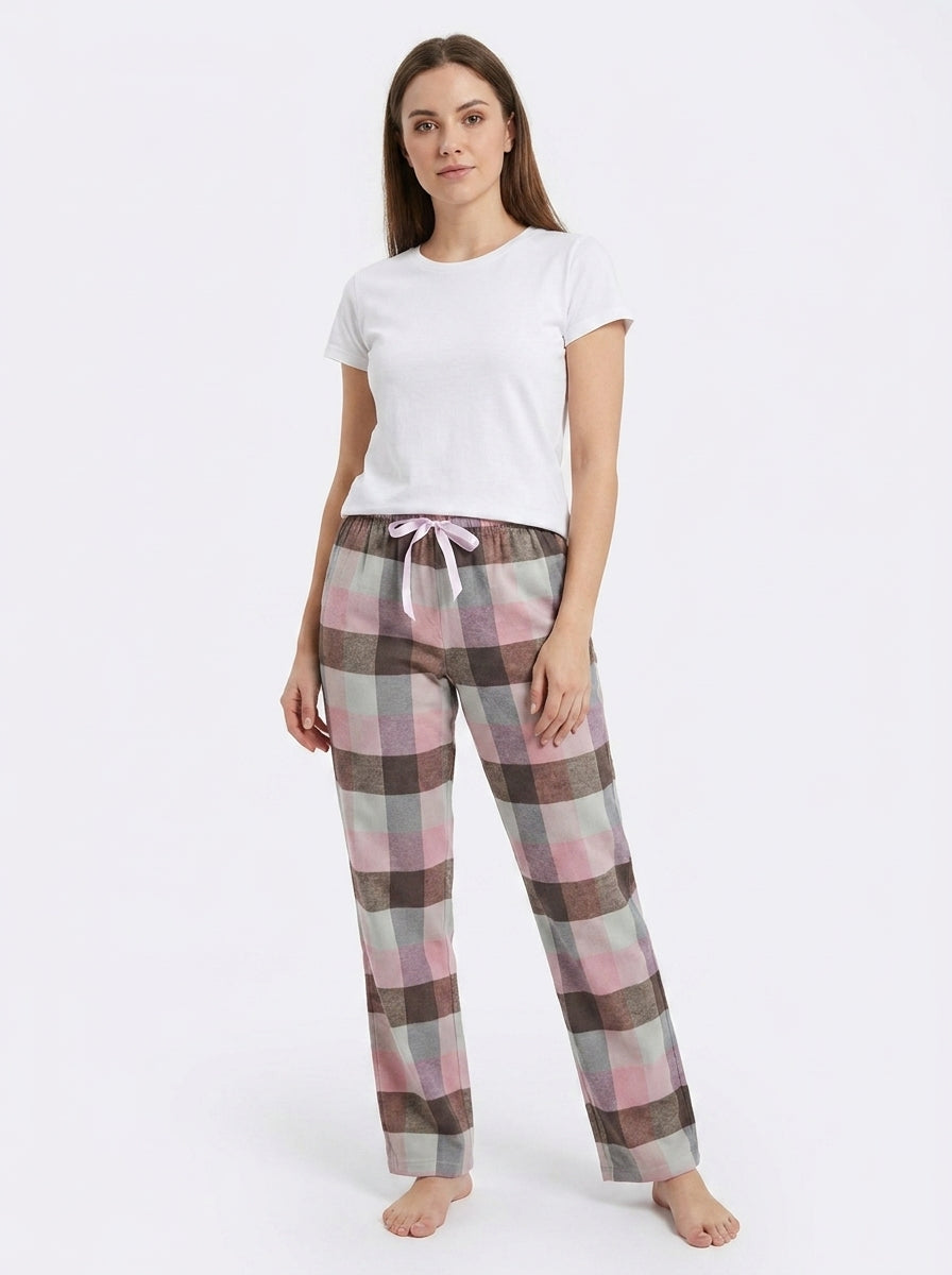 pantalón mujer cuadros dulce abrigo