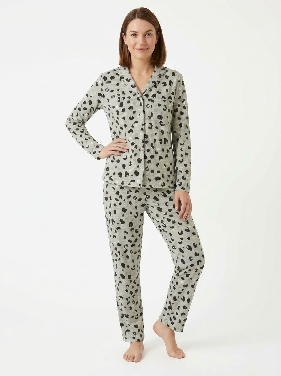 Pijama mujer clásica Poli-Algodón