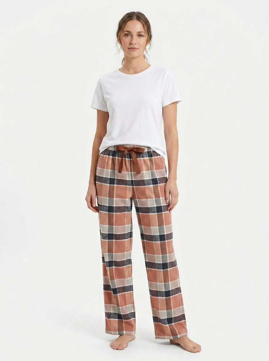 pantalón mujer cuadros dulce abrigo
