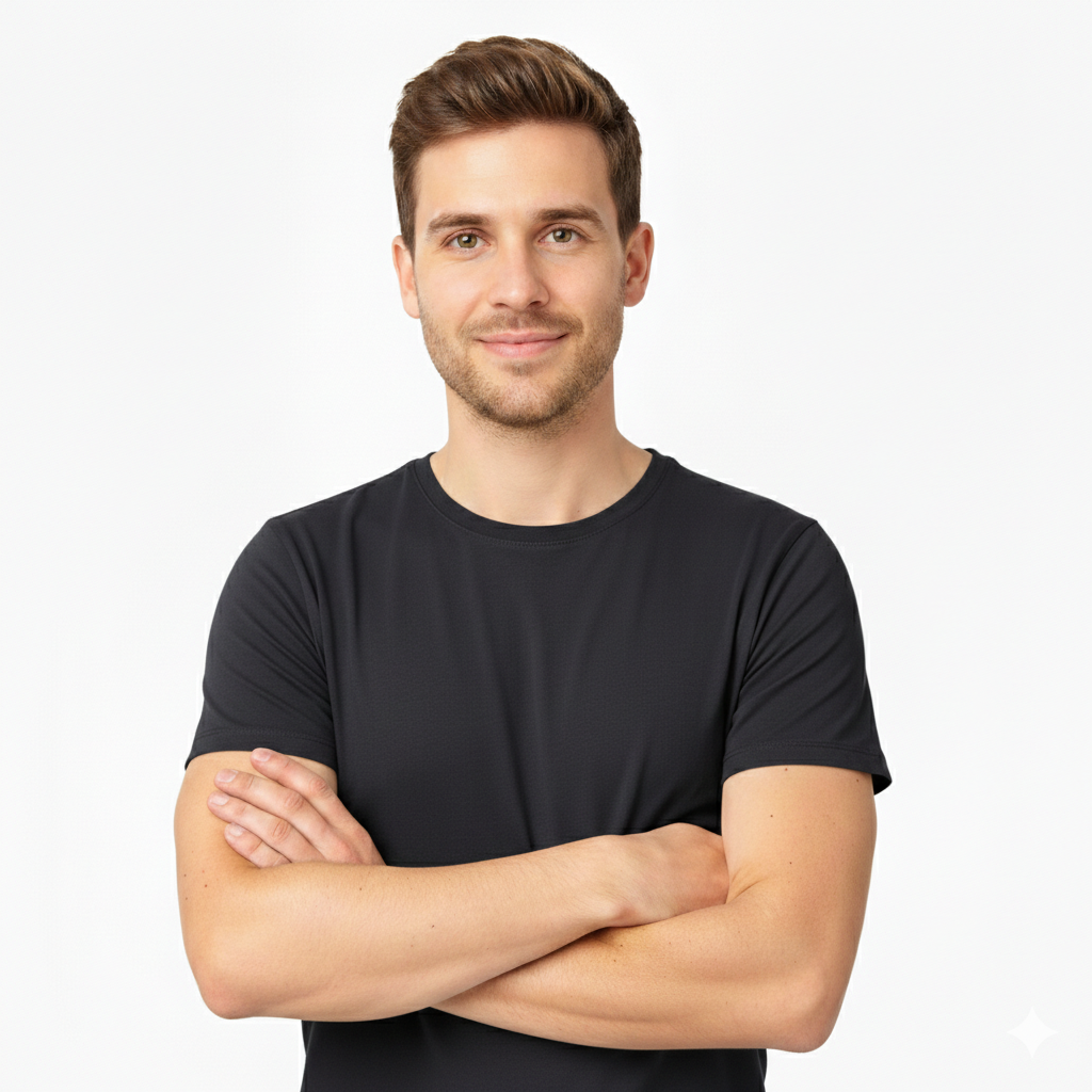 Camiseta hombre esencial algodón