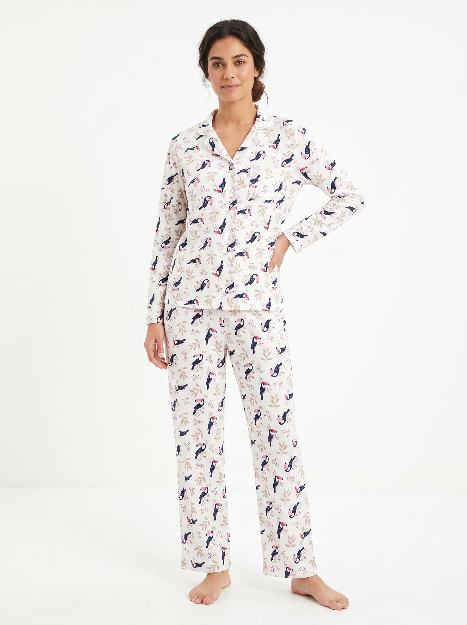 Pijama mujer clásica algodón
