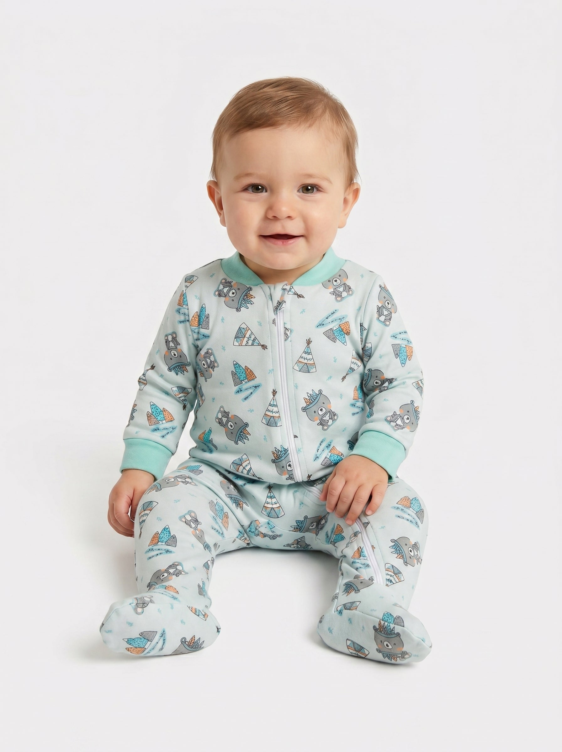 Pijama bebé térmica algodón niña