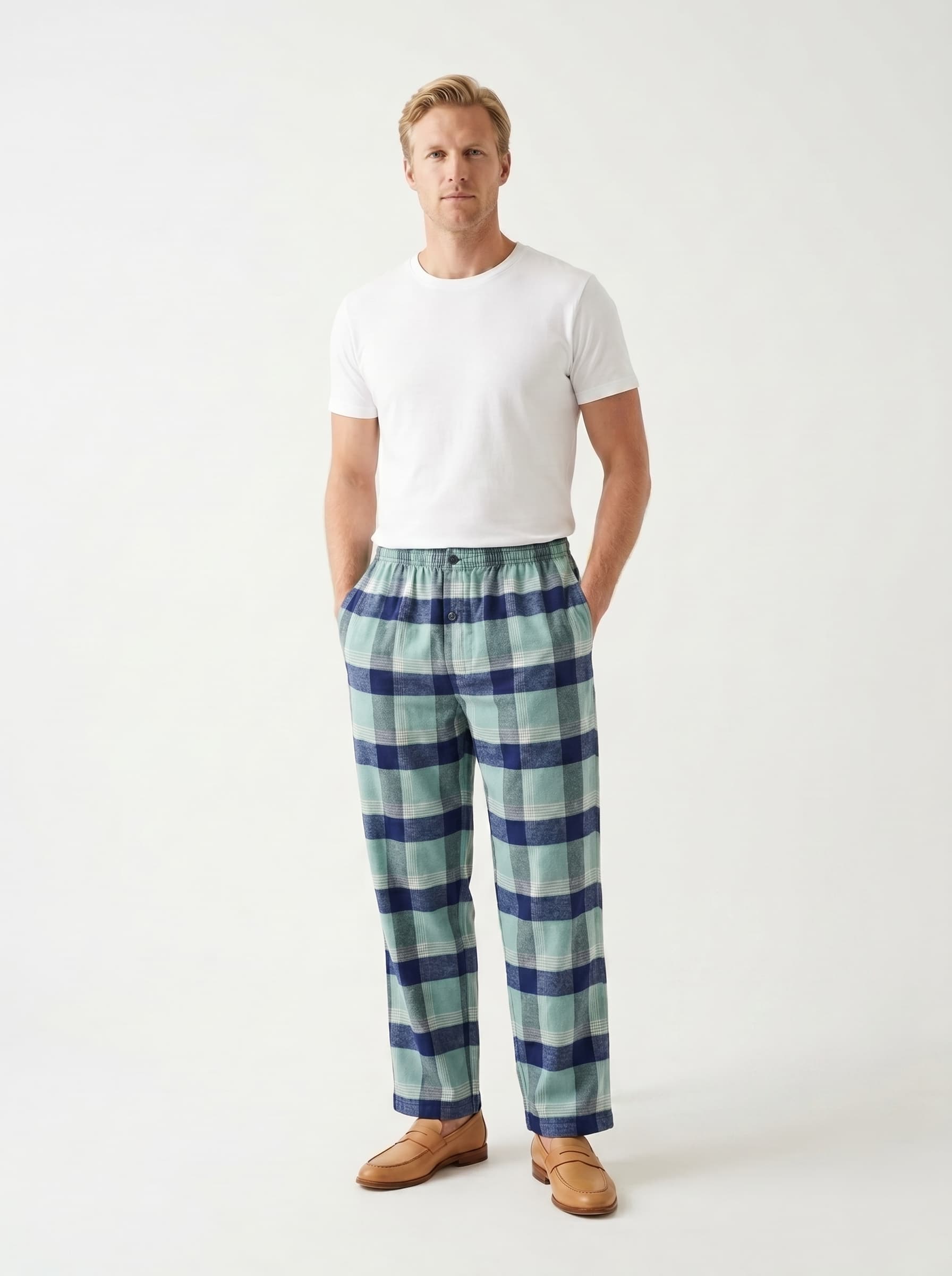 pantalon hombre cuadros dulce abrigo