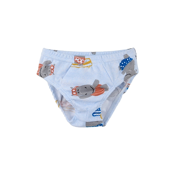 Pantaloncillo Niño Estampado - 06, Azul Capri