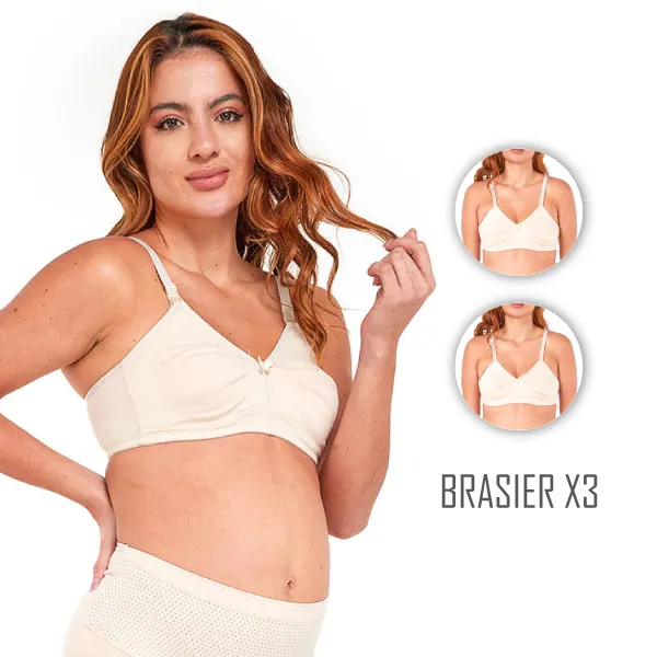 Combo X3 Brasier Mujer Lactancia - Santana