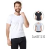 Combo X3 Camiseta Hombre Cuello V Manga Corta
