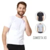 Combo X3 Camiseta Hombre Cuello Redondo Manga Corta
