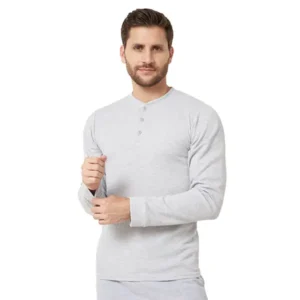 Camiseta Henley Hombre Manga Larga