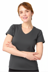 Camiseta Mujer Essential Gris Oscuro