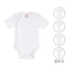 Combo X5 Body Bebé Manga Corta