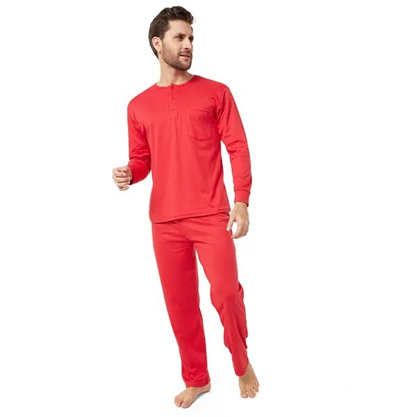 Pijama Hombre Manuel - M, Rojo