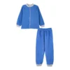 Pijama Junior Unisex Térmica Polar Azul Jaspe