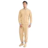 Pijama Hombre Térmica Polar Beige