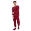 Pijama Hombre Térmica Polar Vinotinto