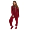 Pijama Mujer Térmica Polar Vinotinto
