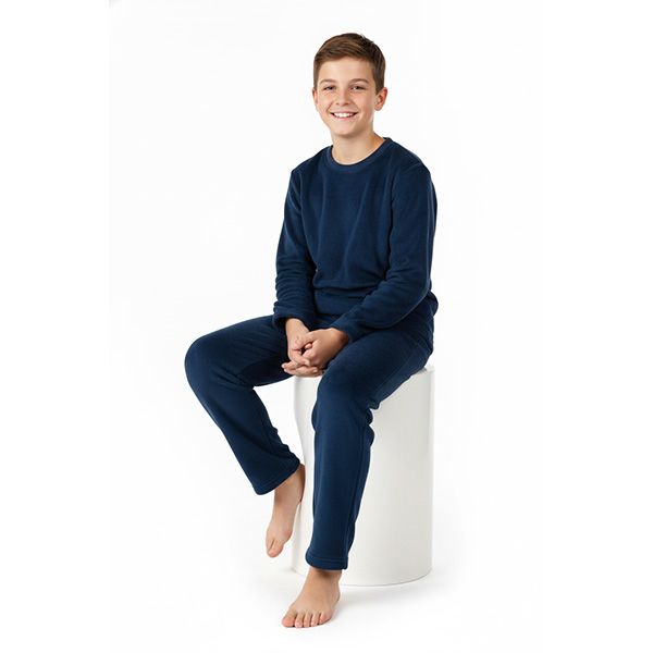 Loungewear Térmico Niños Unisex Confort Azul Oscuro